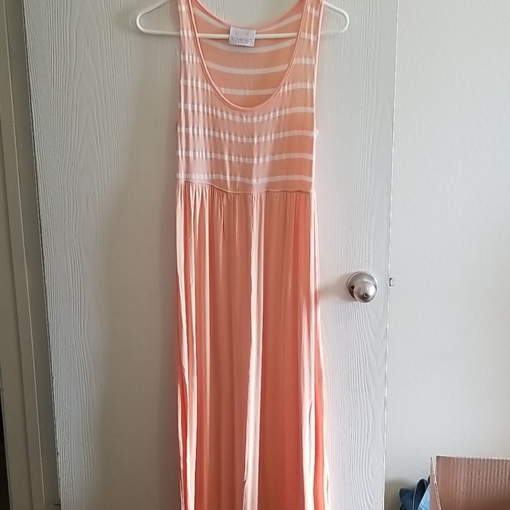 Coveted Apricot Maxi Dress